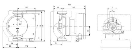 Mutassa a/az Grundfos (új) MAGNA1 32-80, fűtési keringető szivattyú részleteit Kép Grundfos (új) MAGNA1 32-80, fűtési keringető szivattyú