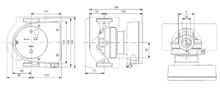 Mutassa a/az Grundfos (új) MAGNA1 32-120, fűtési keringető szivattyú részleteit Kép Grundfos (új) MAGNA1 32-120, fűtési keringető szivattyú