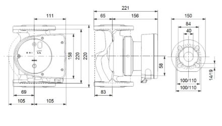 Mutassa a/az Grundfos (új) MAGNA1 40-60 F, fűtési keringető szivattyú részleteit Kép Grundfos (új) MAGNA1 40-60 F, fűtési keringető szivattyú