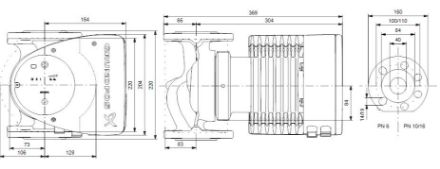 Mutassa a/az Grundfos (új) MAGNA1 40-80 F, fűtési keringető szivattyú részleteit Kép Grundfos (új) MAGNA1 40-80 F, fűtési keringető szivattyú