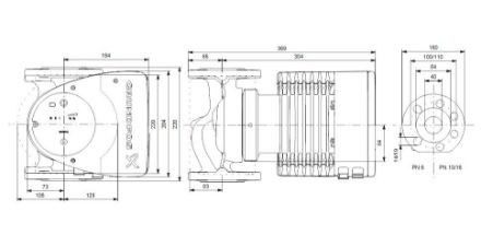Mutassa a/az Grundfos (új) MAGNA1 40-100 F, fűtési keringető szivattyú részleteit Kép Grundfos (új) MAGNA1 40-100 F, fűtési keringető szivattyú