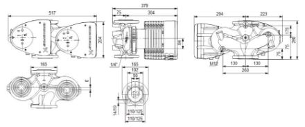 Mutassa a/az Grundfos (új) MAGNA1 D 50-120 F, fűtési keringető szivattyú részleteit Kép Grundfos (új) MAGNA1 D 50-120 F, fűtési keringető szivattyú