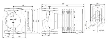 Mutassa a/az Grundfos (új) MAGNA1 65-60 F, fűtési keringető szivattyú részleteit Kép Grundfos (új) MAGNA1 65-60 F, fűtési keringető szivattyú