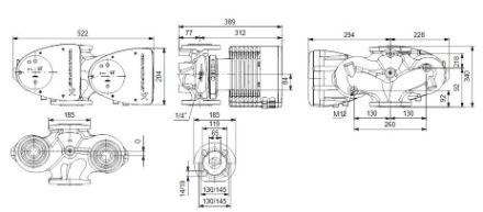 Mutassa a/az Grundfos (új) MAGNA1 D 65-150 F, fűtési keringető szivattyú részleteit Kép Grundfos (új) MAGNA1 D 65-150 F, fűtési keringető szivattyú