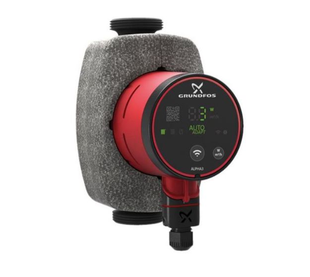 Kép Grundfos (új) ALPHA3 25-80 A-energiaosztályú, nagy hatásfokú fűtési keringető szivattyú