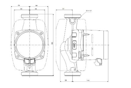 Mutassa a/az Grundfos (új) ALPHA3 25-80 A-energiaosztályú, nagy hatásfokú fűtési keringető szivattyú részleteit Kép Grundfos (új) ALPHA3 25-80 A-energiaosztályú, nagy hatásfokú fűtési keringető szivattyú