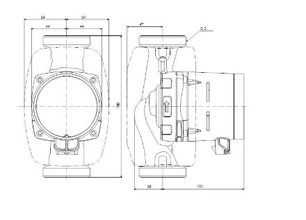 Mutassa a/az Grundfos (új) ALPHA2 32-60 A-energiaosztályú, fűtési keringető szivattyú részleteit Kép Grundfos (új) ALPHA2 32-60 A-energiaosztályú, fűtési keringető szivattyú