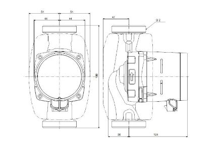 Mutassa a/az Grundfos (új) ALPHA2 32-80 A-energiaosztályú, fűtési keringető szivattyú részleteit Kép Grundfos (új) ALPHA2 32-80 A-energiaosztályú, fűtési keringető szivattyú