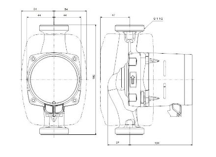 Mutassa a/az Grundfos ALPHA2 25-80 N A-energiaosztályú, HMV cirkulációs szivattyú részleteit Kép Grundfos ALPHA2 25-80 N A-energiaosztályú, HMV cirkulációs szivattyú