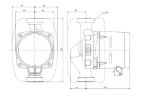 Kép Grundfos ALPHA1 "L"  20-60 A-energiaosztályú, fűtési keringető szivattyú