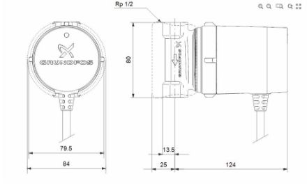 Mutassa a/az Grundfos UP 15-14 BDT PM 1/2˝ HMV cirkulációs szivattyú, digitális időzítővel (99812350) részleteit Kép Grundfos UP 15-14 BDT PM 1/2˝ HMV cirkulációs szivattyú, digitális időzítővel (99812350)