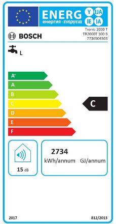 Mutassa a/az Bosch TR2000T 100 B villanybojler Tronic 2000 T részleteit Kép Bosch TR2000T 100 B villanybojler Tronic 2000 T