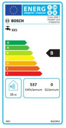 Mutassa a/az Bosch TR2000T 15 B villanybojler, mosogató fölé szerelhető, 15L-es részleteit Kép Bosch TR2000T 15 B villanybojler, mosogató fölé szerelhető, 15L-es