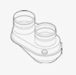 Kép Bosch FC 922 Szétválasztó adapter 80/80 szétválasztott rendszerű égéstermék-elvezetéshez