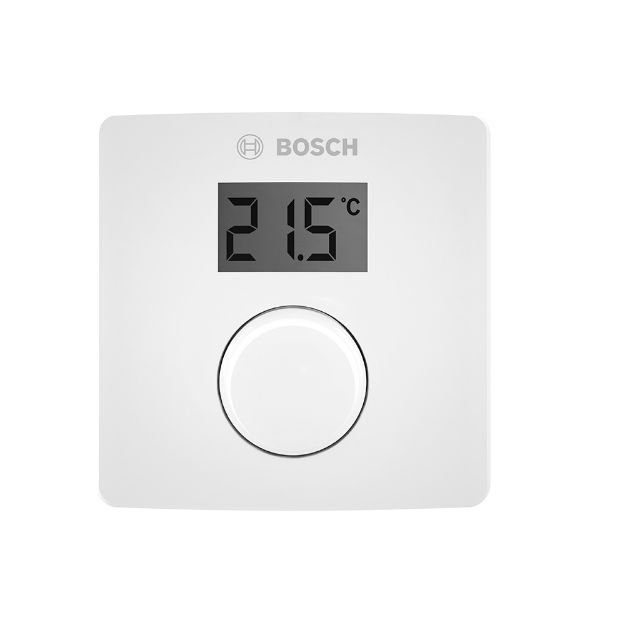 Kép Bosch CR 10 kézi vezérlésű szobatermosztát, LCD kijelzővel