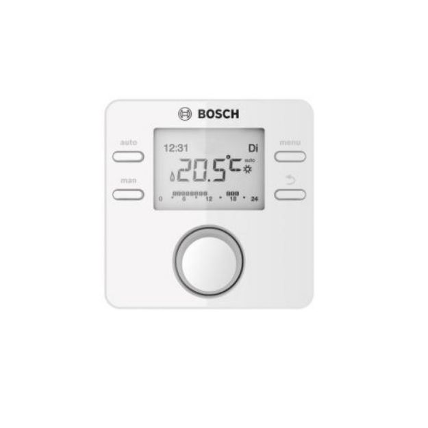 Kép Bosch CR 100 heti programozású szobatermosztát, LCD kijelzővel