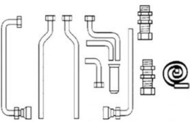 Kép Vaillant csatlakozó csőkészlet VIH CR 120/150 tárolókhoz