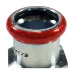Kép Szénacél 22mm B-B 90° könyök