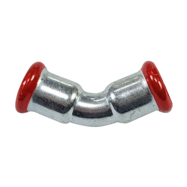 Kép Szénacél 42mm B-B 45° ív