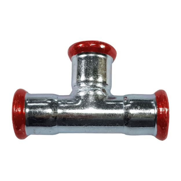 Kép Szénacél 54mm T-idom