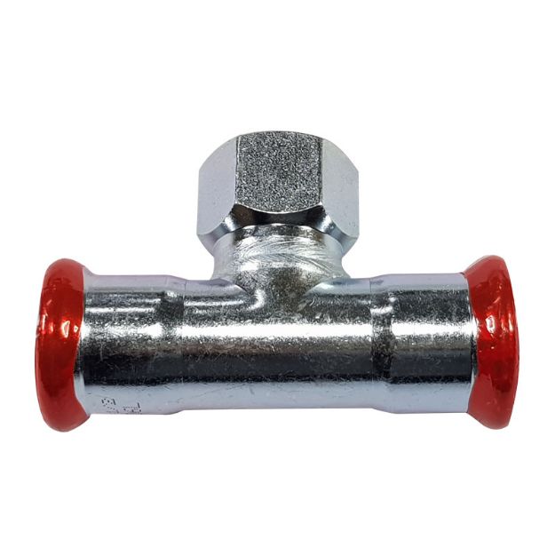 Kép Szénacél 22-1/2"-22 mm BM T-idom