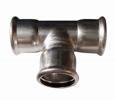 Mutassa a/az Bänninger 15mm T-idom, INOX (rozsdamentes), SS 304, Hőszivattyús és fűtési rendszerekhez részleteit Kép Bänninger 15mm T-idom, INOX (rozsdamentes), SS 304, Hőszivattyús és fűtési rendszerekhez