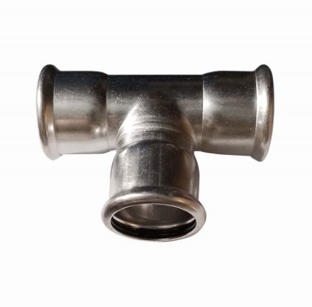 Mutassa a/az Bänninger 22mm T-idom, INOX (rozsdamentes), SS 304, Hőszivattyús és fűtési rendszerekhez részleteit Kép Bänninger 22mm T-idom, INOX (rozsdamentes), SS 304, Hőszivattyús és fűtési rendszerekhez
