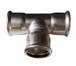 Kép Bänninger 42mm T-idom, INOX (rozsdamentes), SS 304, Hőszivattyús és fűtési rendszerekhez
