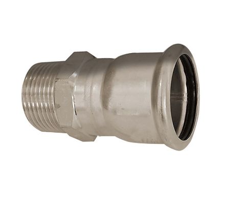 Mutassa a/az Bänninger 15mm*1/2˝ KM csatlakozó, INOX (rozsdamentes), SS 304, Hőszivattyús és fűtési rendszerekhez részleteit Kép Bänninger 15mm*1/2˝ KM csatlakozó, INOX (rozsdamentes), SS 304, Hőszivattyús és fűtési rendszerekhez