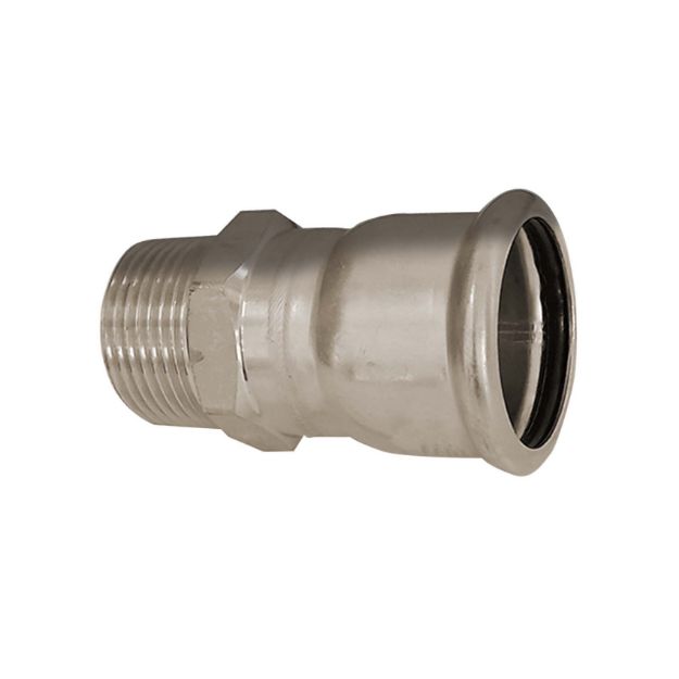 Kép Bänninger 108mm*4˝ KM csatlakozó, INOX (rozsdamentes), SS 304, Hőszivattyús és fűtési rendszerekhez
