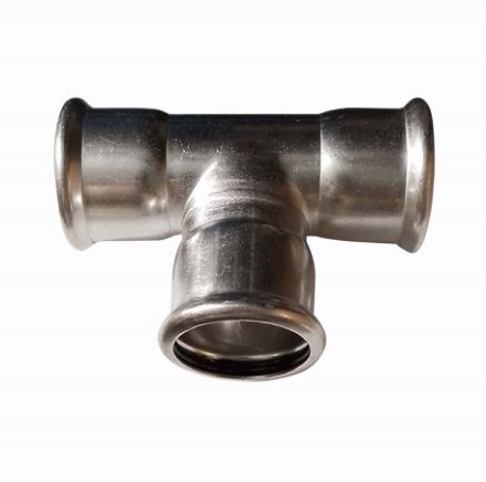 Mutassa a/az Bänninger 108mm T-idom, INOX (rozsdamentes), SS 304, Hőszivattyús és fűtési rendszerekhez részleteit Kép Bänninger 108mm T-idom, INOX (rozsdamentes), SS 304, Hőszivattyús és fűtési rendszerekhez
