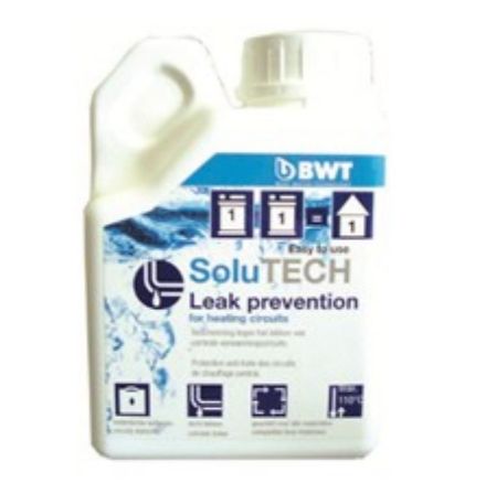 Mutassa a/az BWT SoluTech Leak Prevention, szivárgás gátló adalék zárt fűtési rendszerekhez, szivárgásgátló részleteit Kép BWT SoluTech Leak Prevention, szivárgás gátló adalék zárt fűtési rendszerekhez, szivárgásgátló