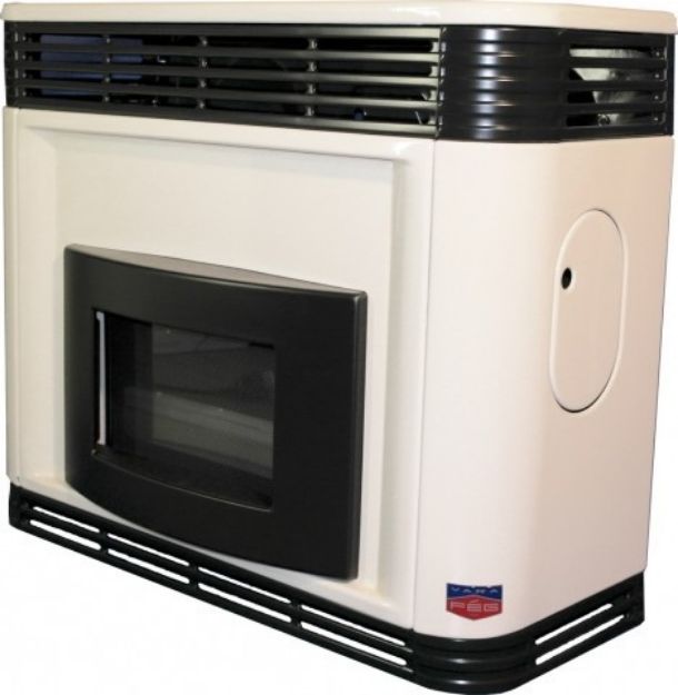 Kép Fég Exclusive 4.1 parapetes gázkonvektor 4,1kW Beige színben szögletes ablakkal