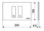 Kép Schell Tower nyomólap, két mennyiségű, matt króm 031216499