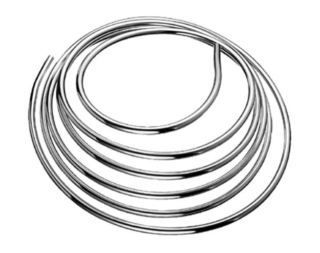 Kép Schell 10x1mm (5m-es) krómozott rézcső tekercsben