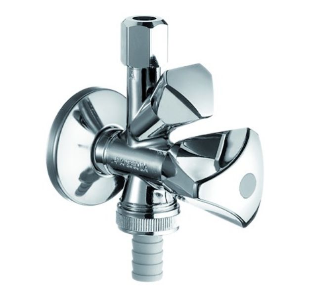 Kép Schell Sanland kombinált sarokszelep 1/2"-3/8"-3/4"