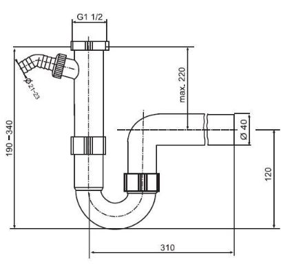 Mutassa a/az Sanit 6/4˝ csőszifon tömlőcsatlakozóval műanyag falikúthoz, 31203000000 részleteit Kép Sanit 6/4˝ csőszifon tömlőcsatlakozóval műanyag falikúthoz, 31203000000