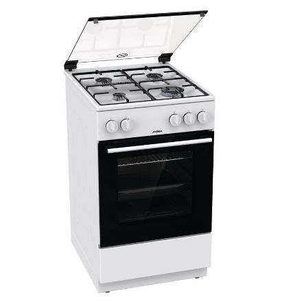 Mutassa a/az Mora gáztűzhely, P 2241AW, 4 égős, fehér színben részleteit Kép Mora gáztűzhely, P 2241AW, 4 égős, fehér színben