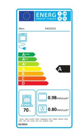 Mutassa a/az MORA K4255C1S kombinált tűzhely részleteit Kép MORA K4255C1S kombinált tűzhely