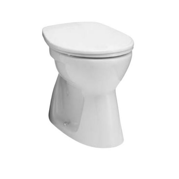 Kép Alföldi 7096 WC, alsó kifolyású, laposöblítésű, CleanFlush (fehér, I.oszt.)