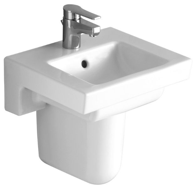 Kép Alföldi 5102 R1 (easyplus) középen fúrt 45x37cm-es kézmosó