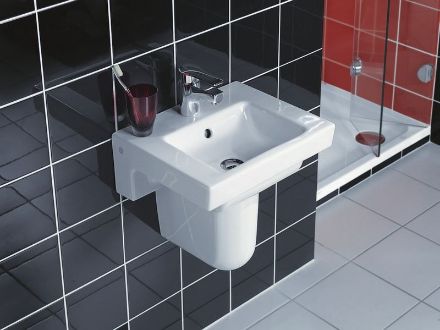 Mutassa a/az Alföldi 5102 R1 (easyplus) középen fúrt 45x37cm-es kézmosó részleteit Kép Alföldi 5102 R1 (easyplus) középen fúrt 45x37cm-es kézmosó