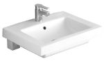 Kép Alföldi 5109 R1 (easyplus) középen fúrt, 61x47cm-es beépíthető mosdó