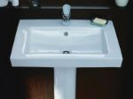 Kép Alföldi 5124 R1 (easyplus) középen fúrt, 66x49cm-es mosdó