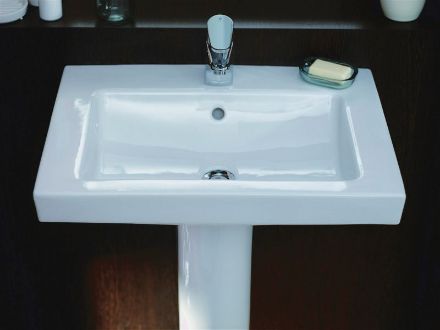 Mutassa a/az Alföldi 5124 R1 (easyplus) középen fúrt, 66x49cm-es mosdó részleteit Kép Alföldi 5124 R1 (easyplus) középen fúrt, 66x49cm-es mosdó