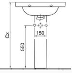 Kép Alföldi 5565 R1 (easyplus) Melina mosdó 65c