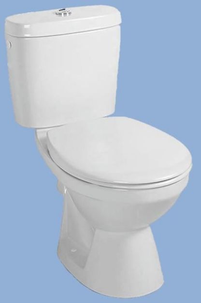 Kép Alföldi 7090/09 R1 (easyplus) Saval monoblokk WC, alsó kifolyású, mélyöblítésű (fehér, I.oszt.)