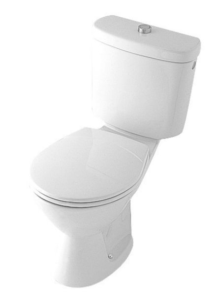 Kép Alföldi 6003/09 alsó kifolyású, mély öblítésű monoblokk WC