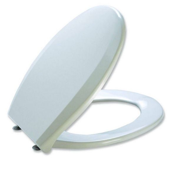 Kép MKW Uniset plus duroplast WC ülőke, fehér, fém zsanérral
