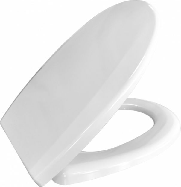 Kép MKW Uniset Plus D3 duroplast WC ülőke hidraulikus lecsapódásgátlóval, fehér (müa.zsanér)